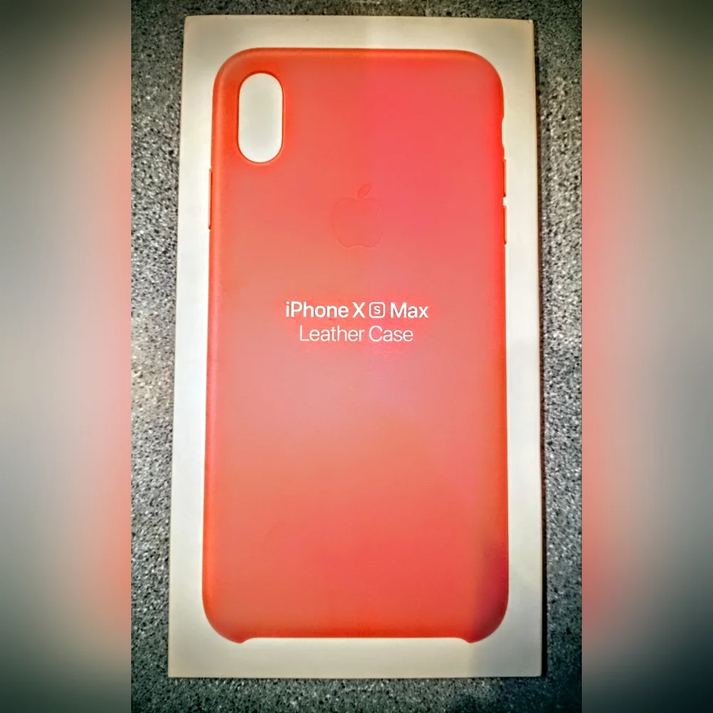 Apple iPhone XS Max Leather Case - Peony Pink